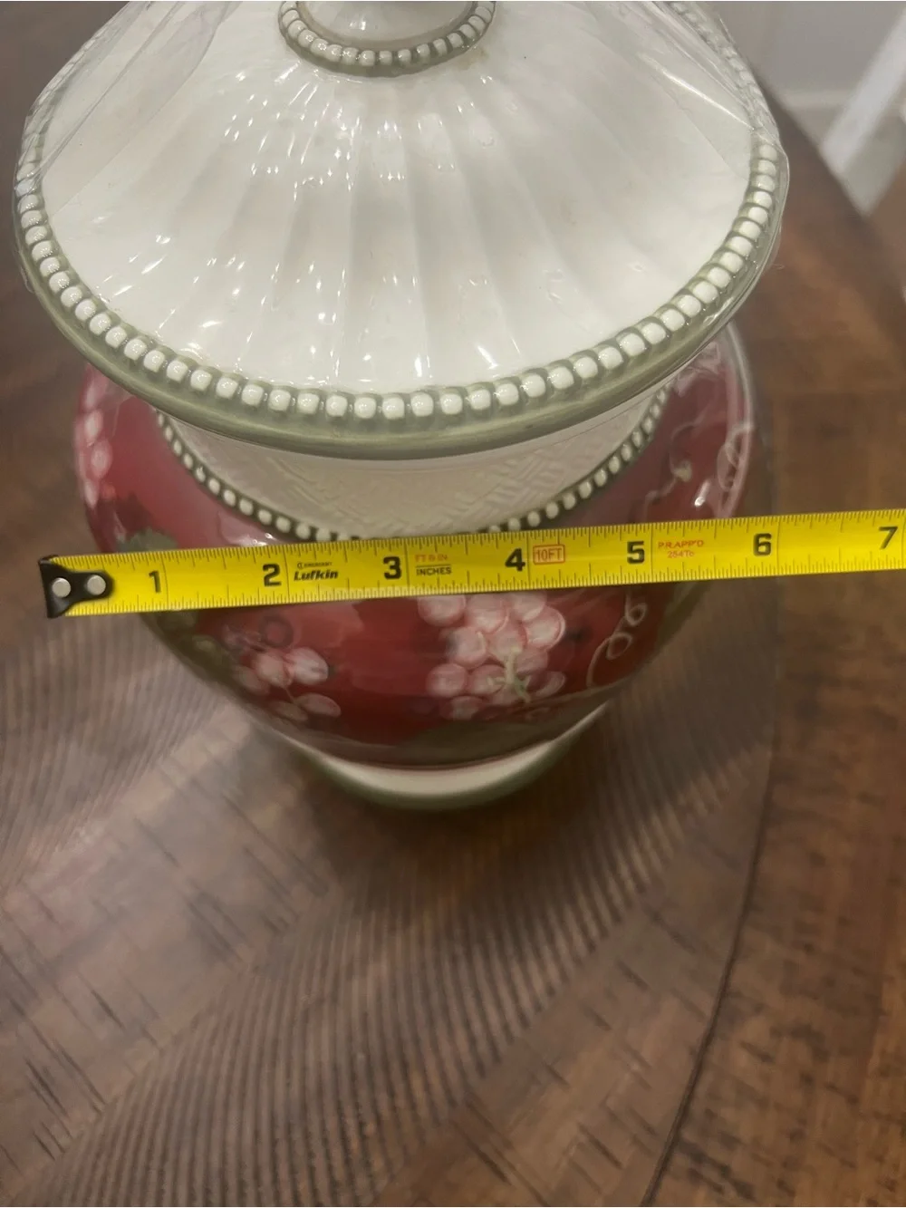 Raymond Waites Red Grape Ceramic Canister With Lid 🍇